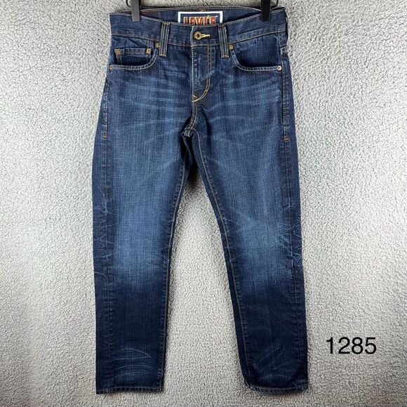 Levi's Dark Wash 511‎ Skinny Size 30x30 Blue Vintage Cotton Mens Jeans - Picture 1 of 14